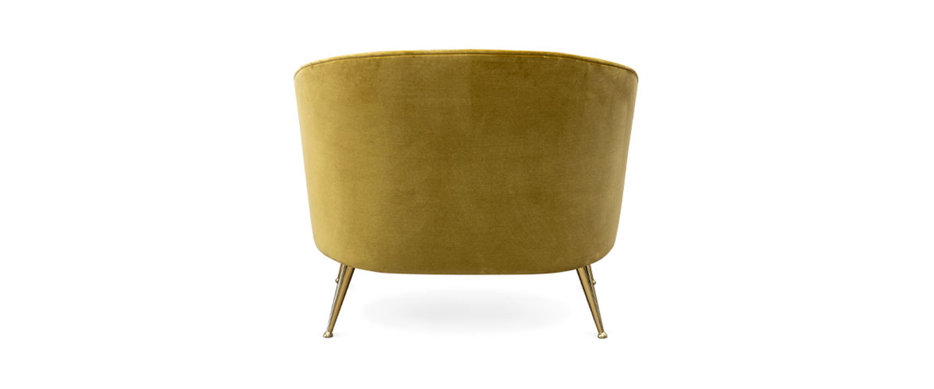 The Maya Armchair Upholstered in Green Velvet-13-hr