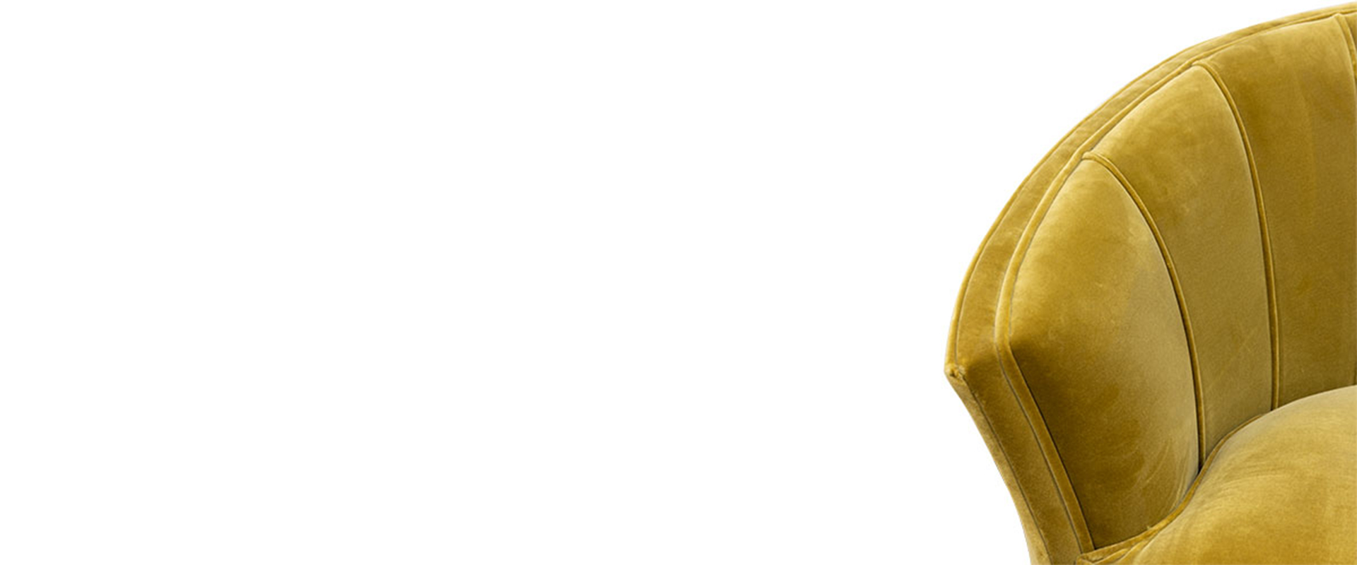 The Maya Armchair Upholstered in Green Velvet-14-hr