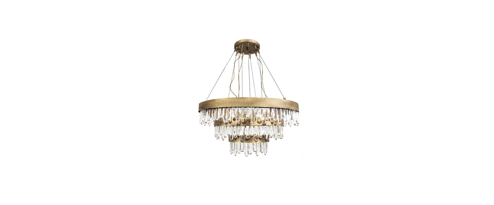 Naicca Chandelier In Aged Brushed Brass-1-hr