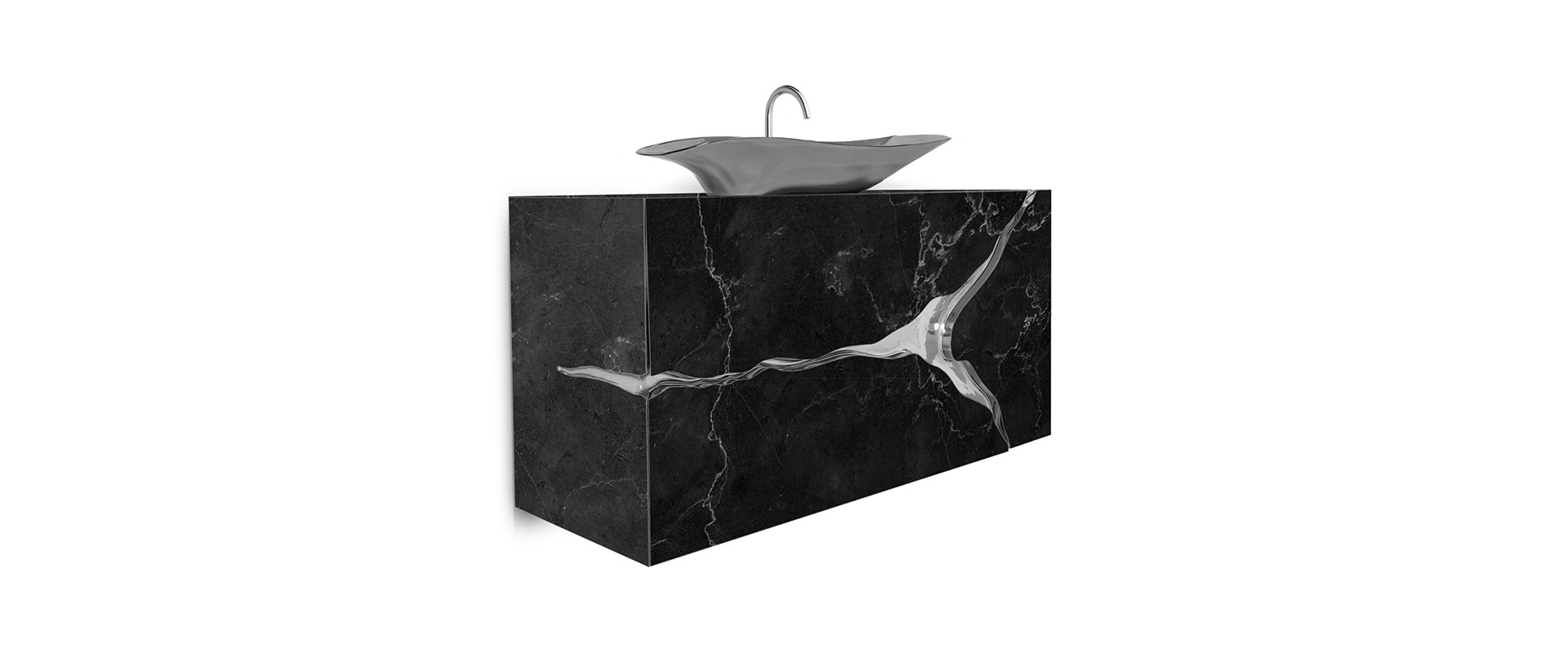 Discover the Elegance of the Lapiaz Marble Suspension Cabinet-4-hr