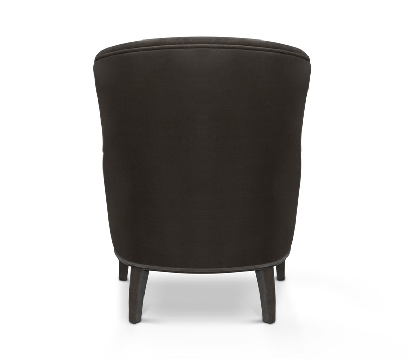 The Dukono Armchair in Grey Velvet-12