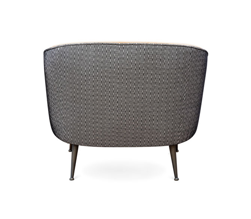 The Maya Armchair Upholstered in Green Velvet-30