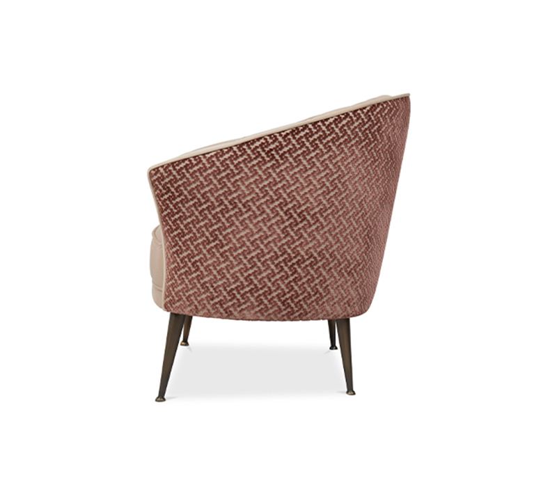 The Maya Armchair Upholstered in Green Velvet-35