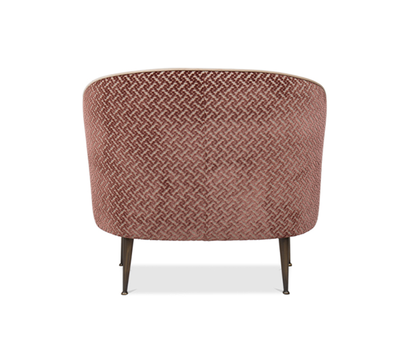 The Maya Armchair Upholstered in Green Velvet-37