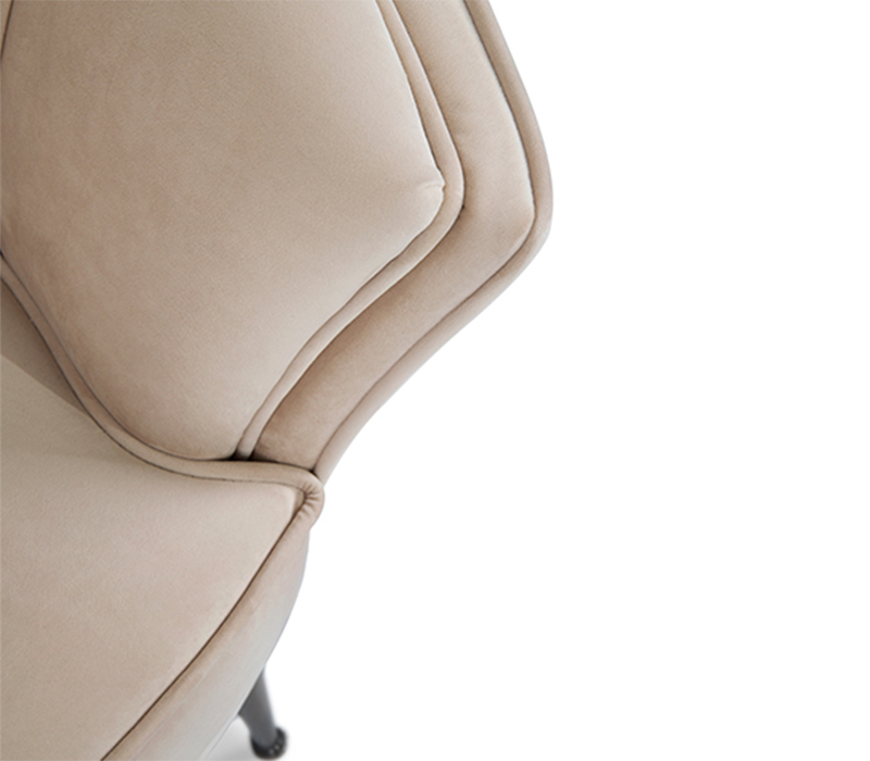 The Maya Armchair Upholstered in Green Velvet-38