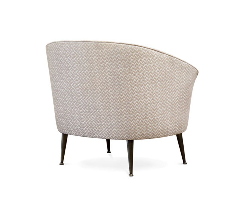 The Maya Armchair Upholstered in Green Velvet-4