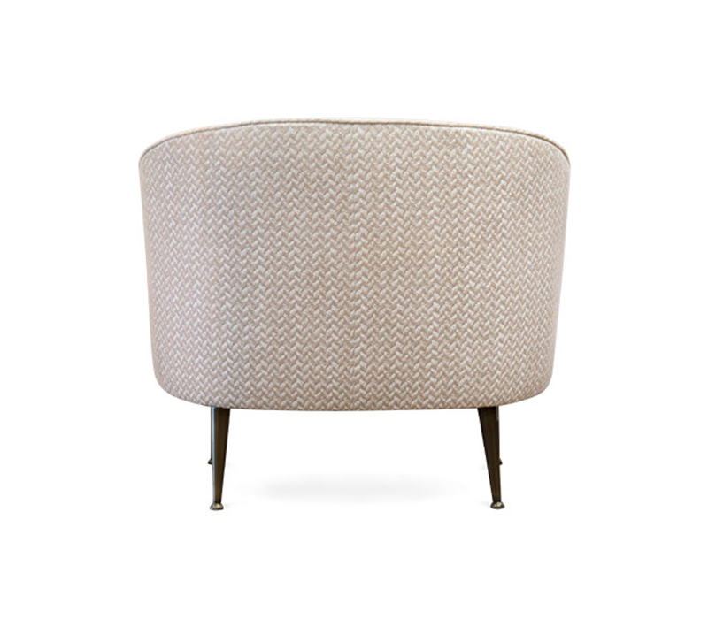 The Maya Armchair Upholstered in Green Velvet-5