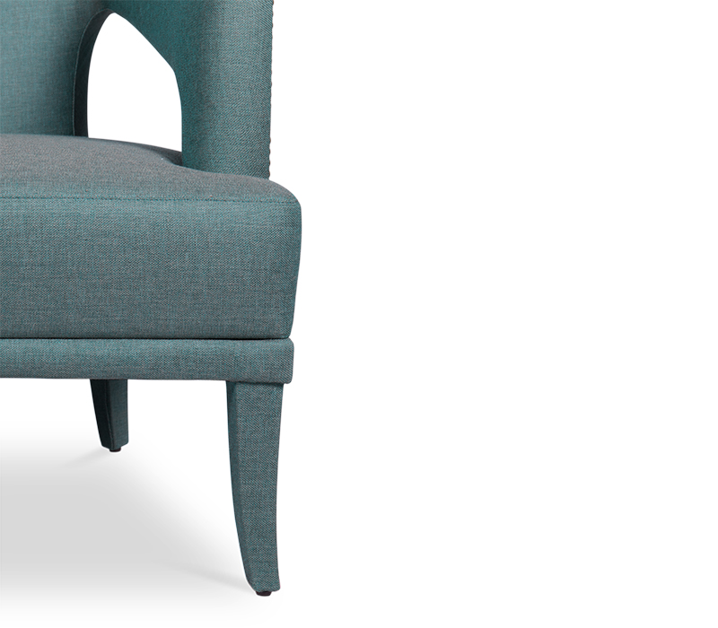 The Nº20 Armchair in Blue Wondrous Twill-16