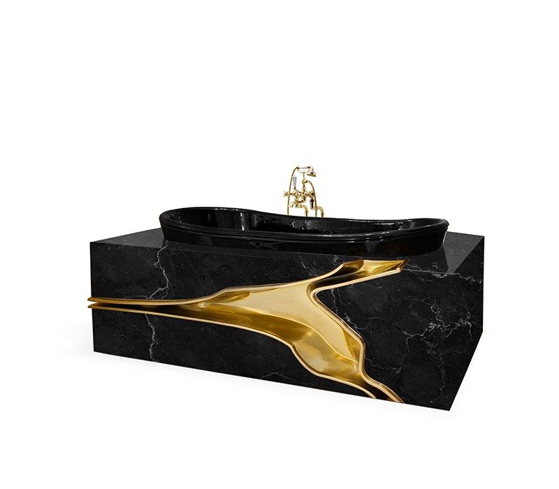 Add Glamour to Your Bathroom with the Luxurious Lapiaz Marble Bathtub-2