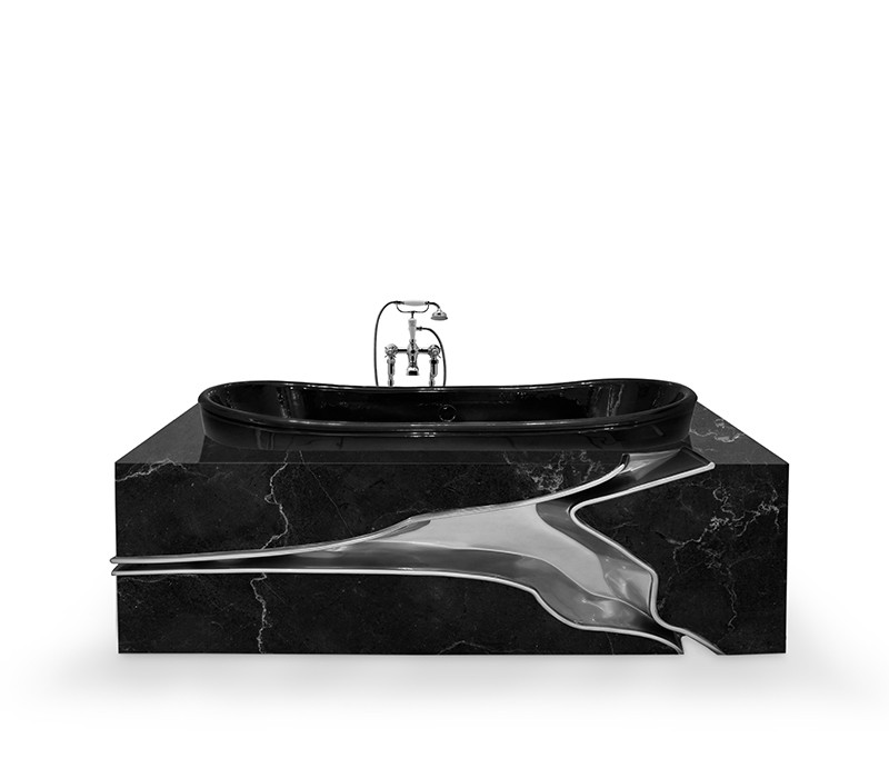 Add Glamour to Your Bathroom with the Luxurious Lapiaz Marble Bathtub-3