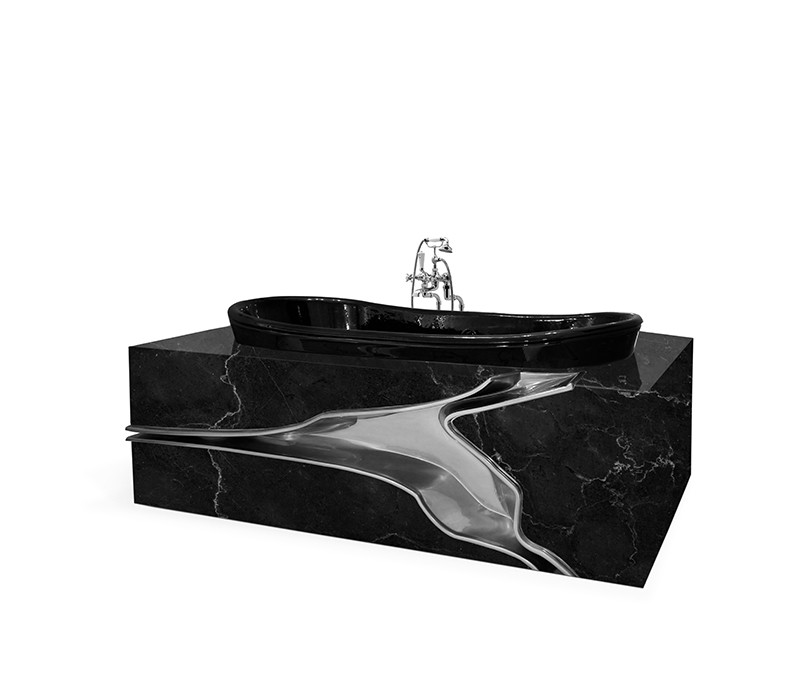 Add Glamour to Your Bathroom with the Luxurious Lapiaz Marble Bathtub-4