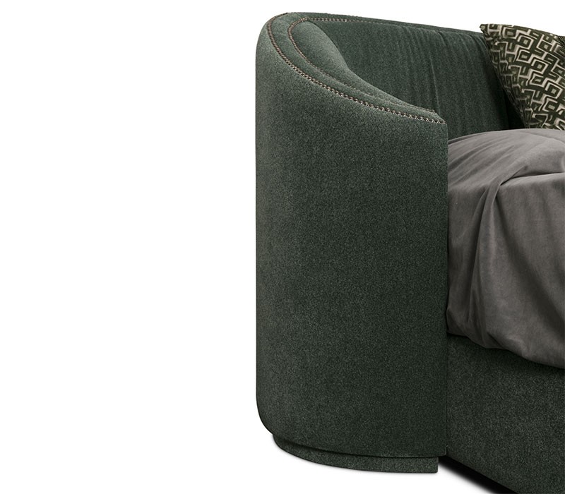 Wales Bed Fully Upholstered In Velvet-4