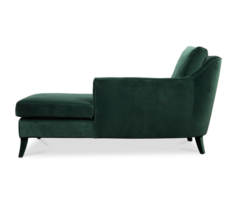 Como Chaise Lounge In Velvet-3