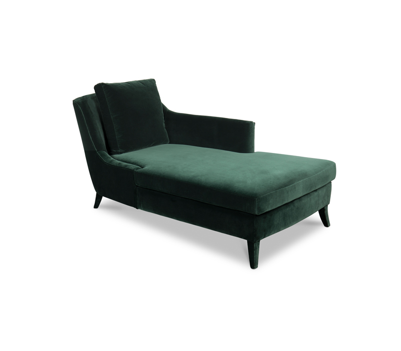 Como Chaise Lounge In Velvet-4