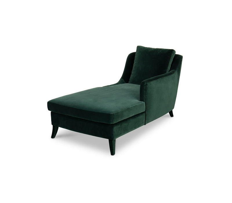 Como Chaise Lounge In Velvet-5