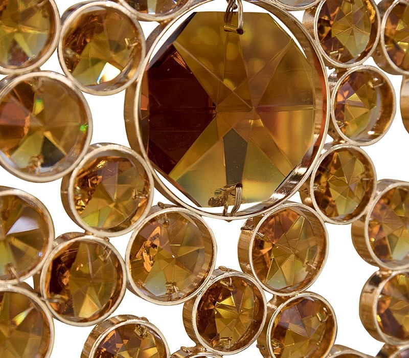 Eternity Oval Bronze Glass Chandelier-5