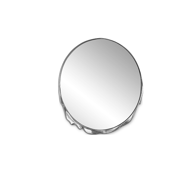 The Magma Mirror in Casted Aluminum and Casted Brass by Maison Valentina-2
