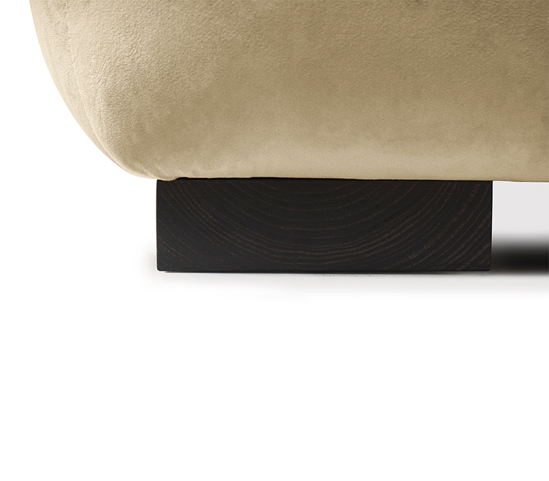 Otter Ottoman In Cotton Velvet-3