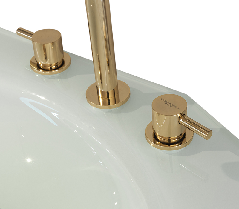 Diamond Faux Marble Pedestal Sink-10