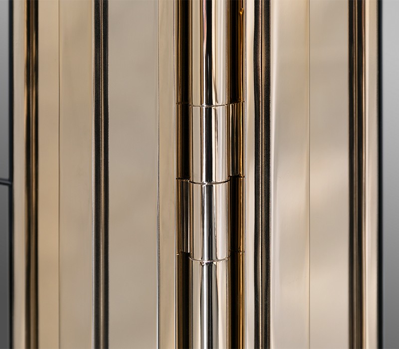 The Empire Screen in Gold plated & Smoked black mirror-3