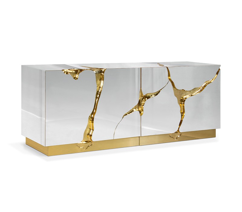 Lapiaz Sideboard With An Exquisite Mirrored Design-4