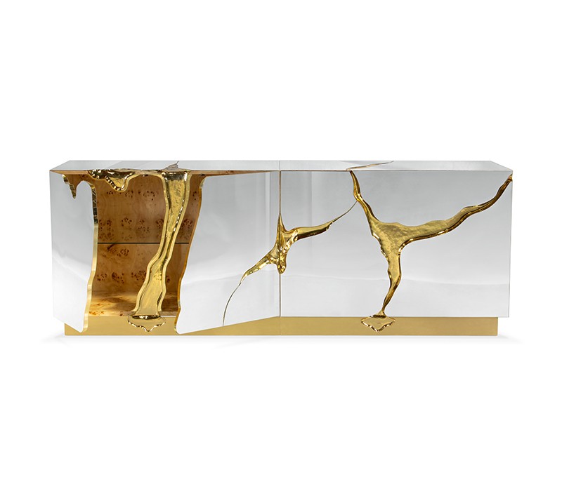 Lapiaz Sideboard With An Exquisite Mirrored Design-7