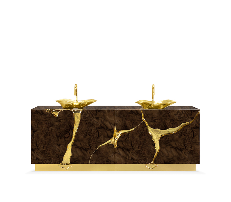 The Lapiaz Vanity Cabinet With A Polished Brass Tear-14