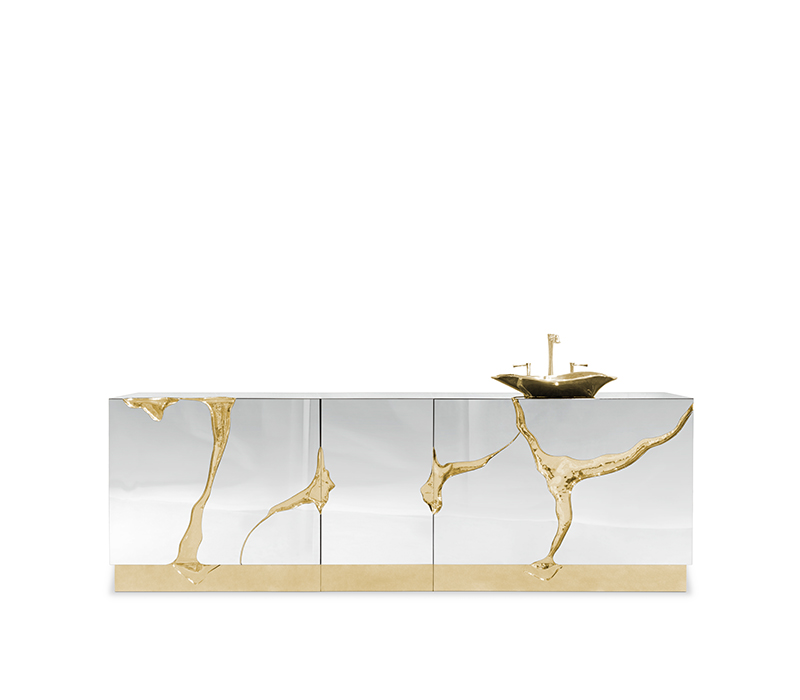 The Lapiaz Vanity Cabinet With A Polished Brass Tear-5