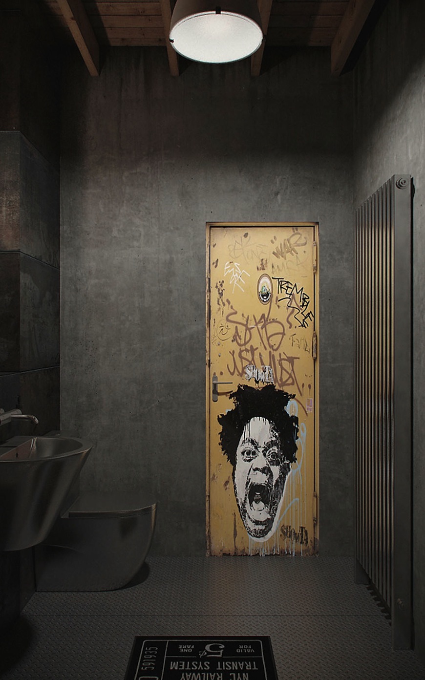 Industrial Style Bathroom Ideas,