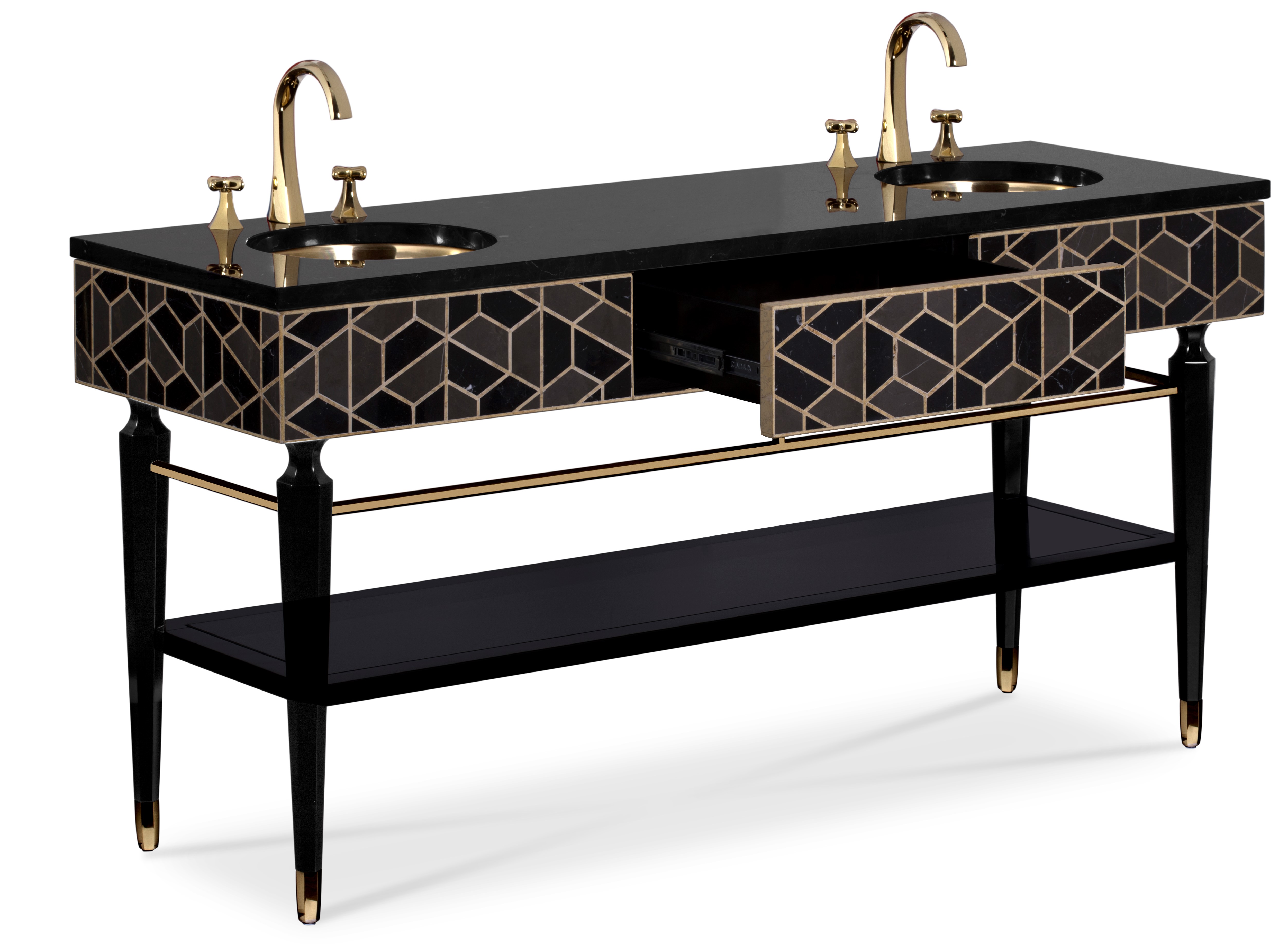 Black Bathrooms, bathroom decoration, maison valentina, black tones, interior design