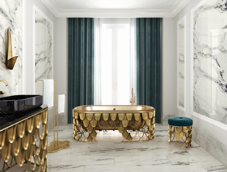 classic bathrooms, clasisc style, bathroom, bathroom design, e-book, brabbu, maison valentina, bathtub, mirror