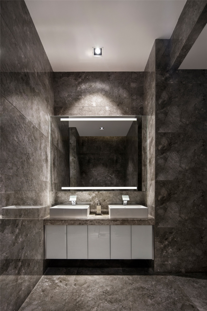 Modern Bathroom Designs by Ricky Wong Designers, Bathroom, Bathroom Interior Design, Marble Bathroom, Black Bathroom
