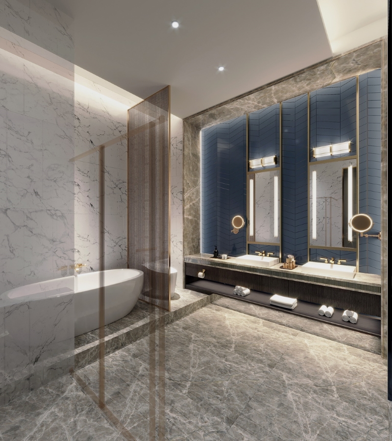 Modern Bathroom Designs by Ricky Wong Designers, Bathroom, Bathroom Interior Design, Marble Bathroom