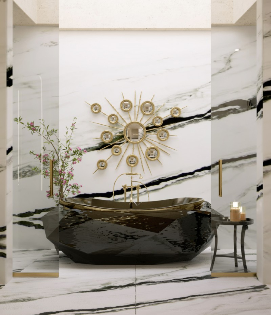 Bathroom Ideas An Oasis To Reconnect With Your Sensations Diamond Bathtub Bath Space and Accessories
