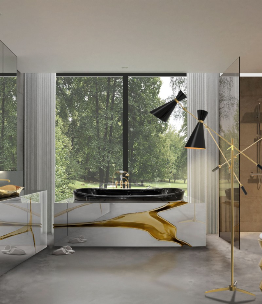 Modern Bathroom Ideas Exquisite Bathtubs Filled With Comfort Lapiaz Bathtub Gold Details