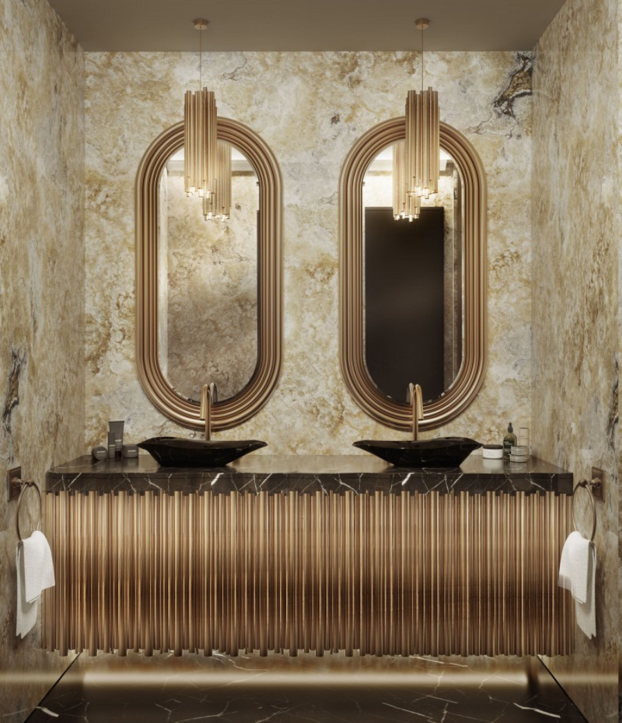Modern Bathrooms Multiple Comfort With Double Vanities Lapiaz Marble Vessel Sink Marbla Bathroom Luxury