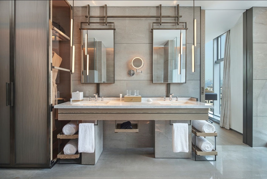 Modern Bathroom Ideas from HBA China Projects - Cordis Hotels & Resorts, Hangzhou - single bathroom design