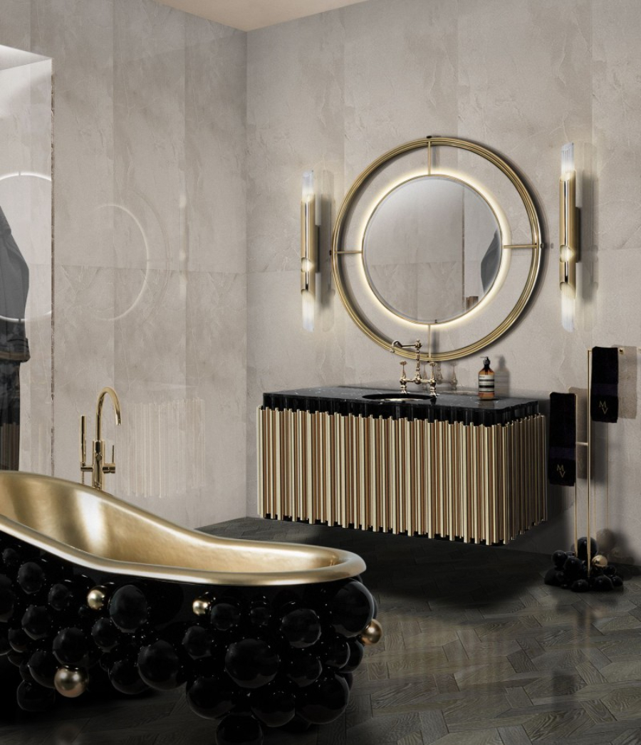Allison Jaffe Interior Design: Bathroom Design Ideas. Maison Valentina Bathroom Inspiration.