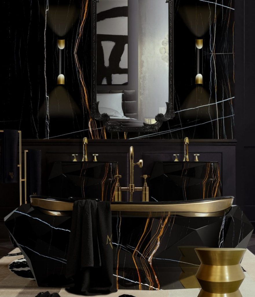 Best Bathroom Interior Designers In New York_Dark Modern Bathroom Design
