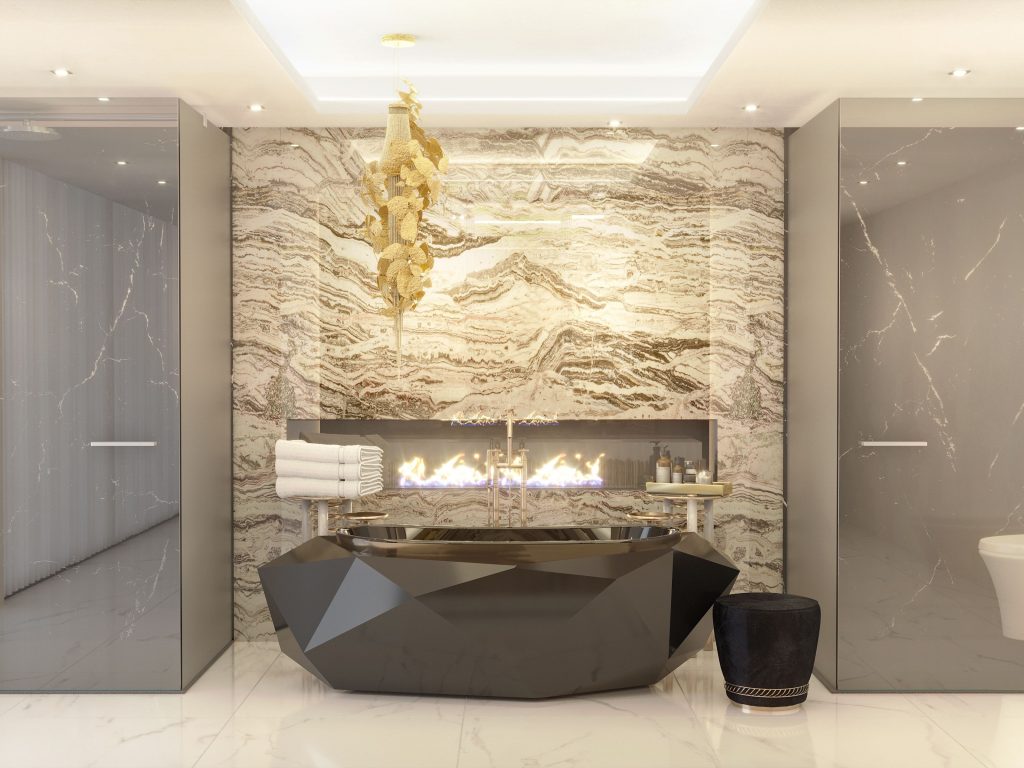 Elevating Luxury: Bathroom Interior Design with a Bathtub
