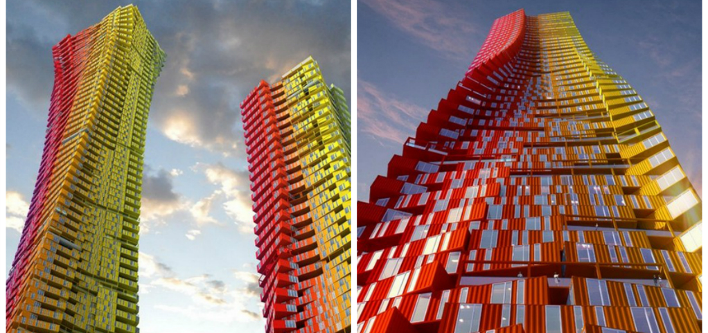 SHIPPING CONTAINER SKYSCRAPER UNVEILED BY CRG ARCHITECTS