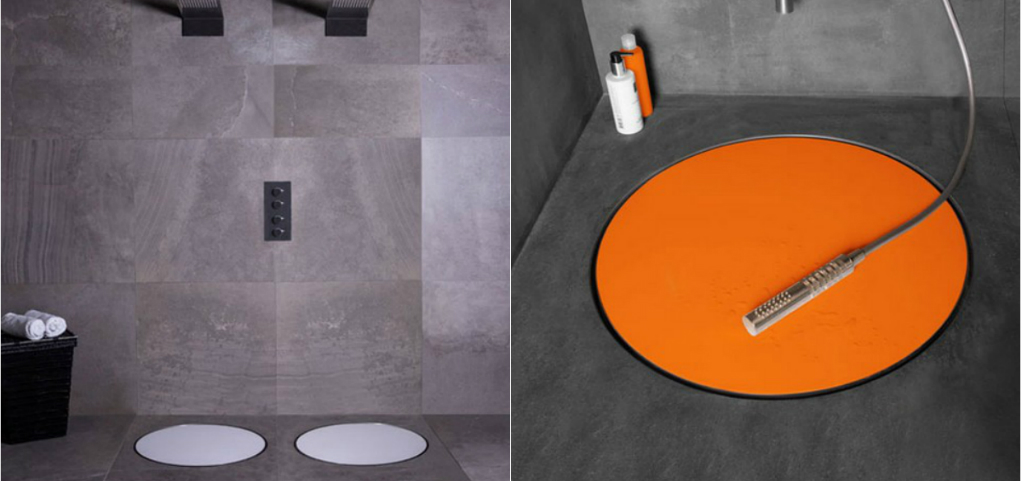 Creative Dot Offers A Barrier-Free in Linear Shower Drain Silver dot
