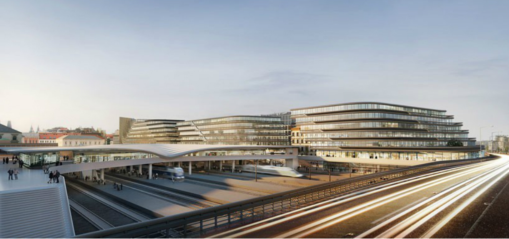 Zaha Hadid Architects presents plans for new Prague business district