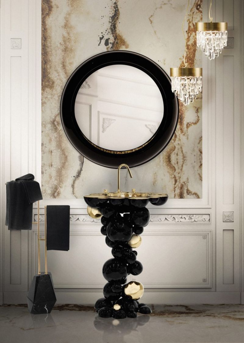 Black and Gold Bathroom Design 5 Pieces to Support this Combo black and gold bathroom design Black and Gold Bathroom Design: 5 Pieces to Support this Combo Black and Gold Bathroom Design 5 Pieces to Support this Combo 5