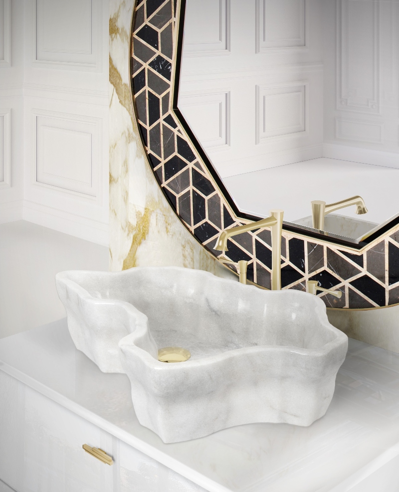 Gold and White bathrooms to transform your personal spa  gold and white bathrooms Gold And White Bathrooms To Transform Your Personal Spa Gold and White bathrooms to transform your personal spa 4