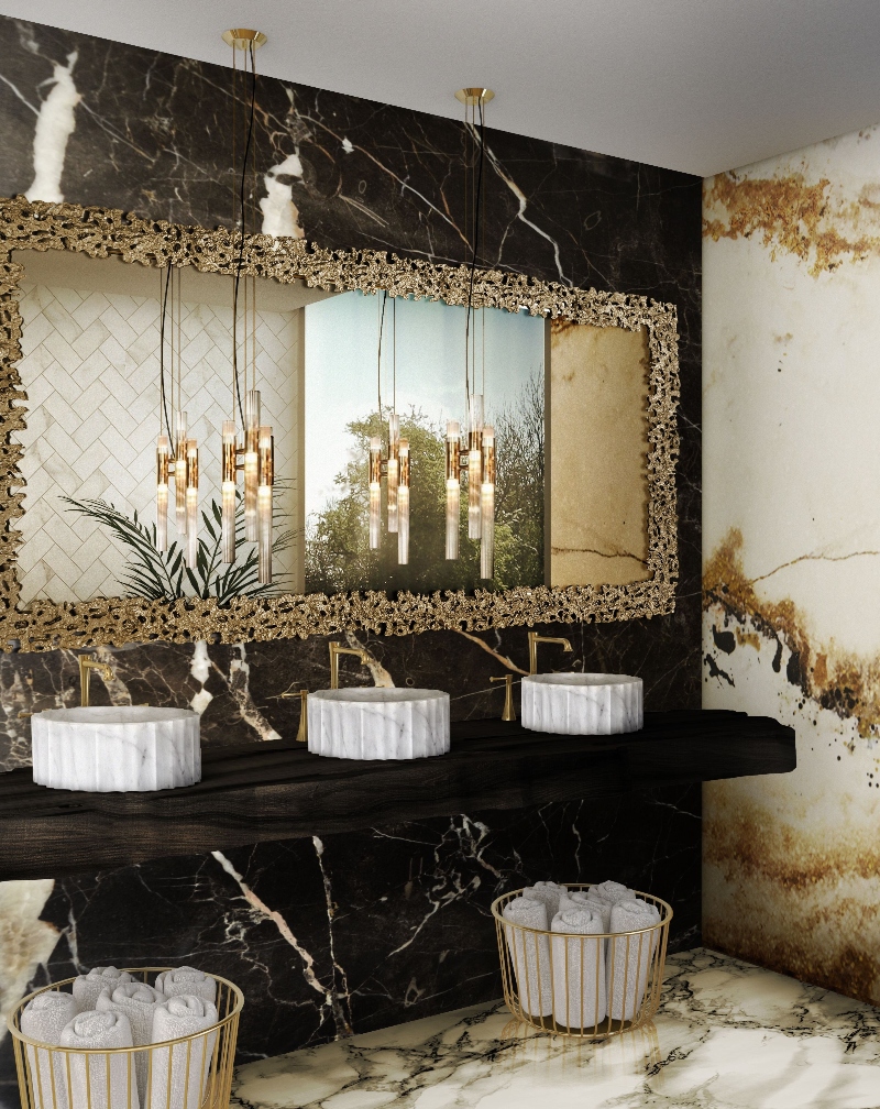 Gold and White bathrooms to transform your personal spa  gold and white bathrooms Gold And White Bathrooms To Transform Your Personal Spa Gold and White bathrooms to transform your personal spa 8